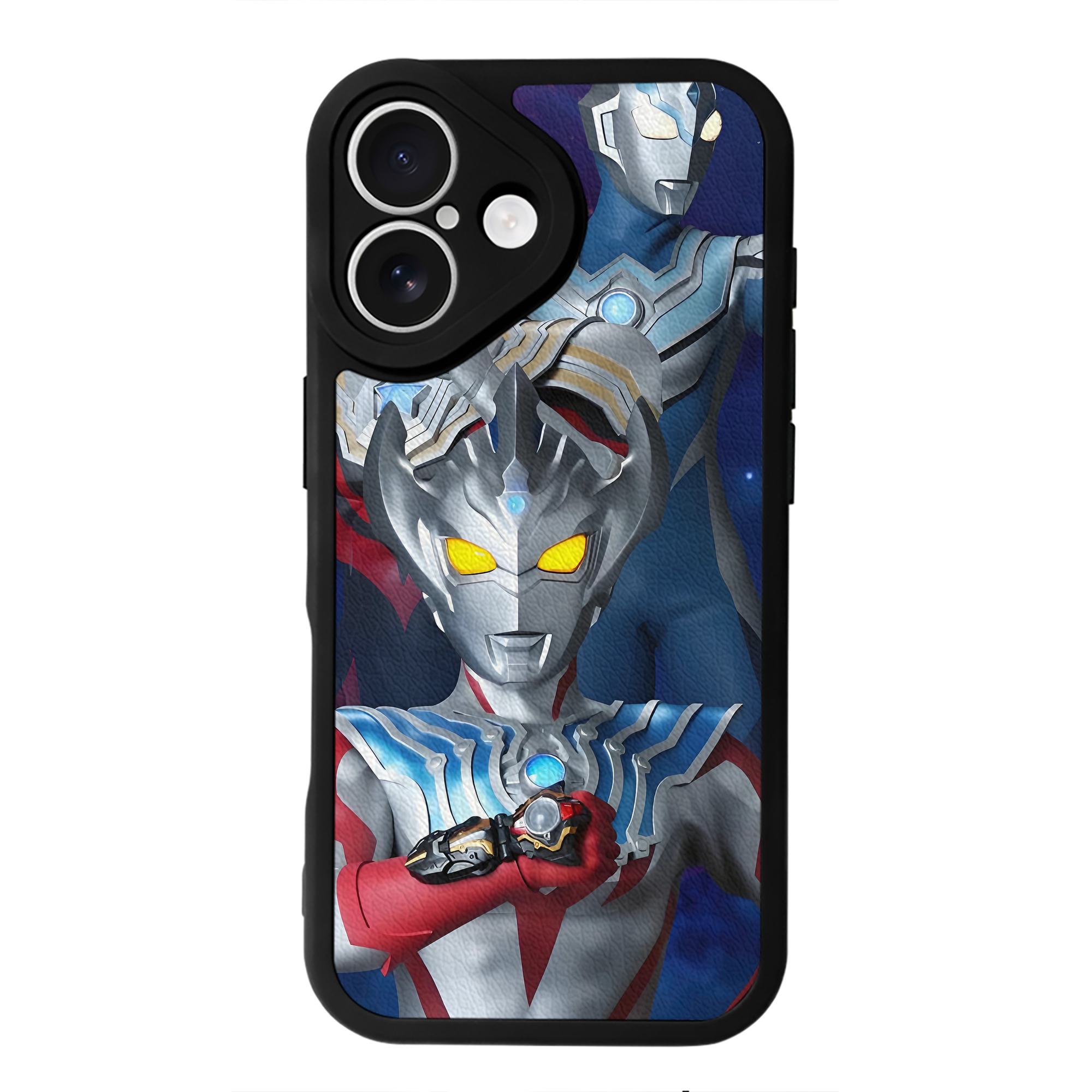 （画像用） ウルトラマン Ultraman 【iPhone 16シリーズ対応】シリコンスマホケース（レザー調） 材質：シリコン